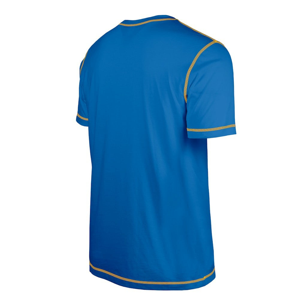 Los Angeles Chargers New Era Third Down Puff Print T-Shirt Blue
