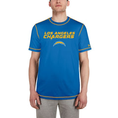 Los Angeles Chargers New Era Third Down Puff Print T-Shirt Blue