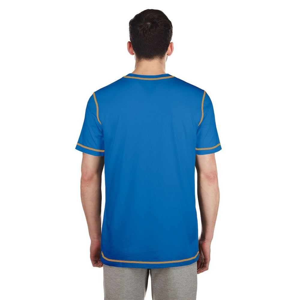Los Angeles Chargers New Era Third Down Puff Print T-Shirt Blue