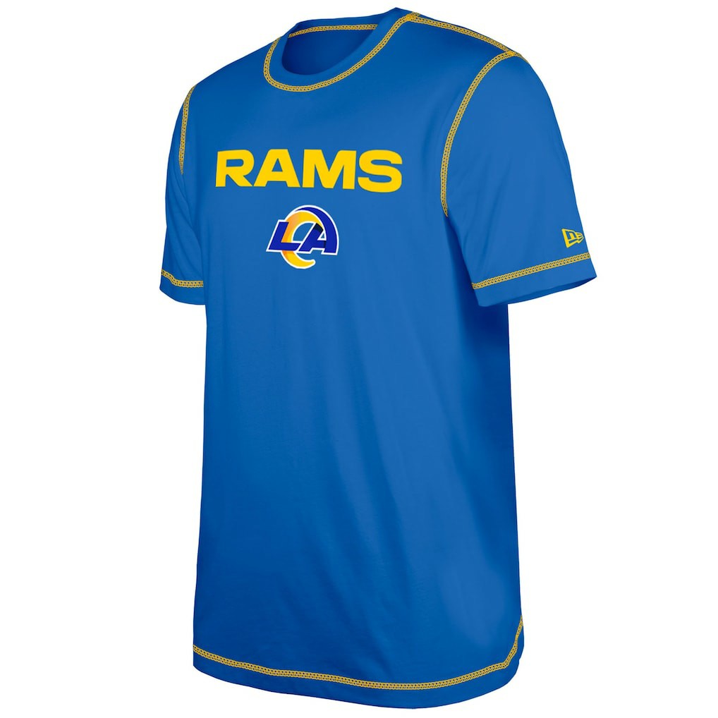 Los Angeles Rams New Era Third Down Puff Print T-Shirt Royal