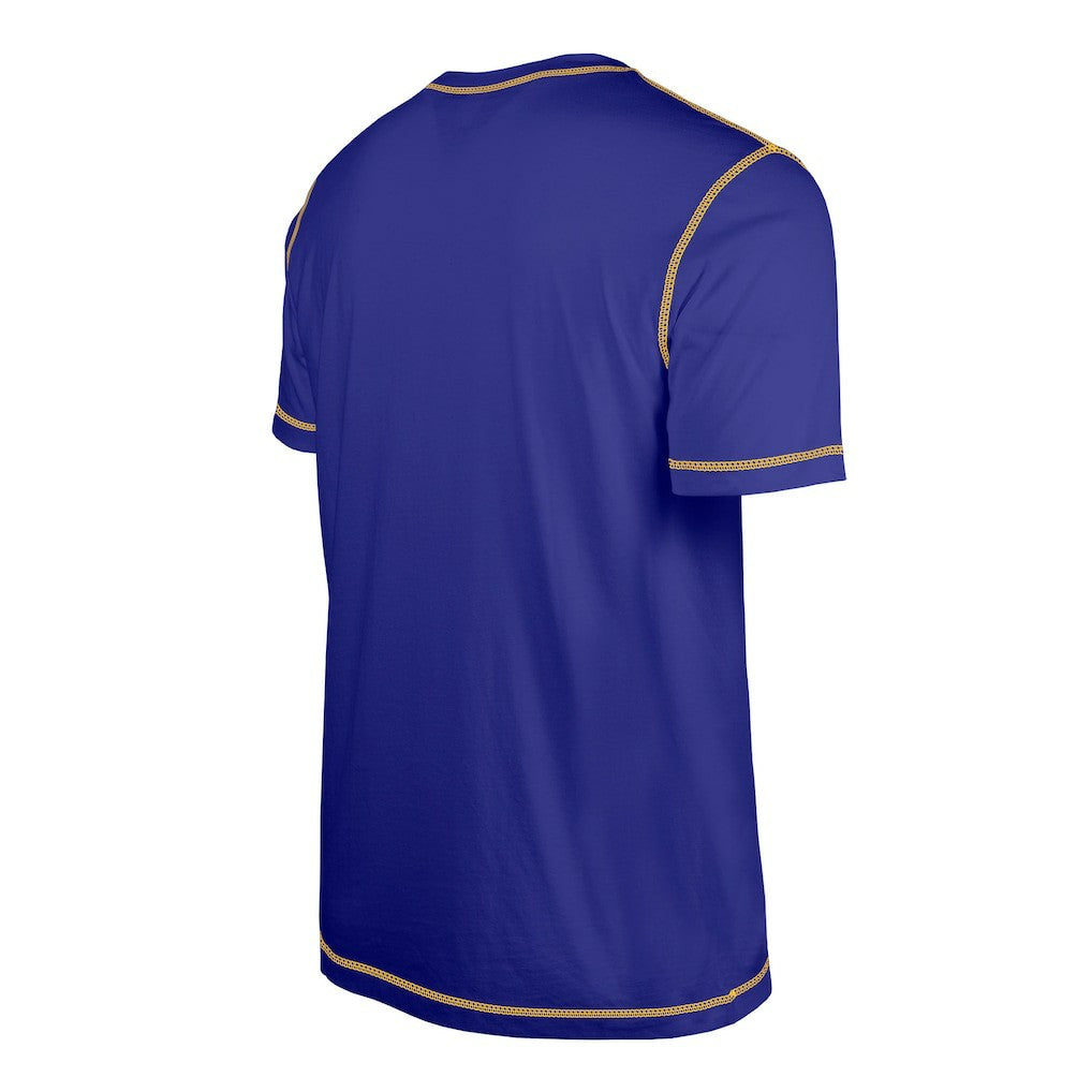 Minnesota Vikings New Era Third Down Puff Print T-Shirt Purple