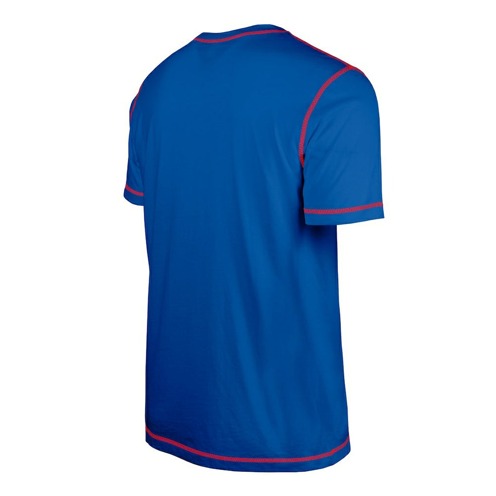 New York Giants New Era Third Down Puff Print T-Shirt Royal