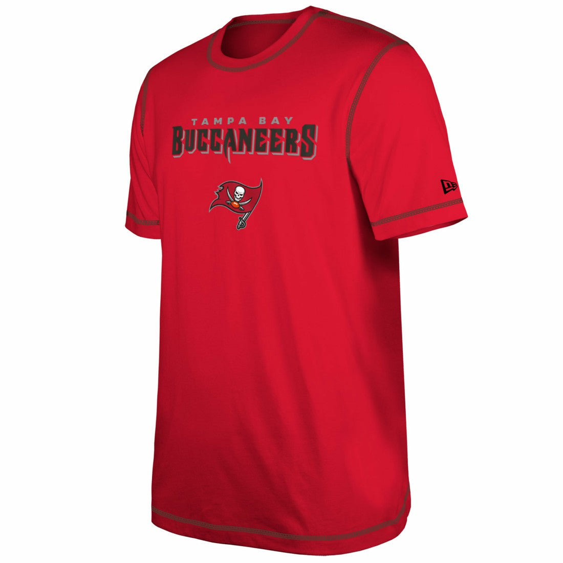 Tampa Bay Buccaneers New Era Third Down Puff Print T-Shirt Red