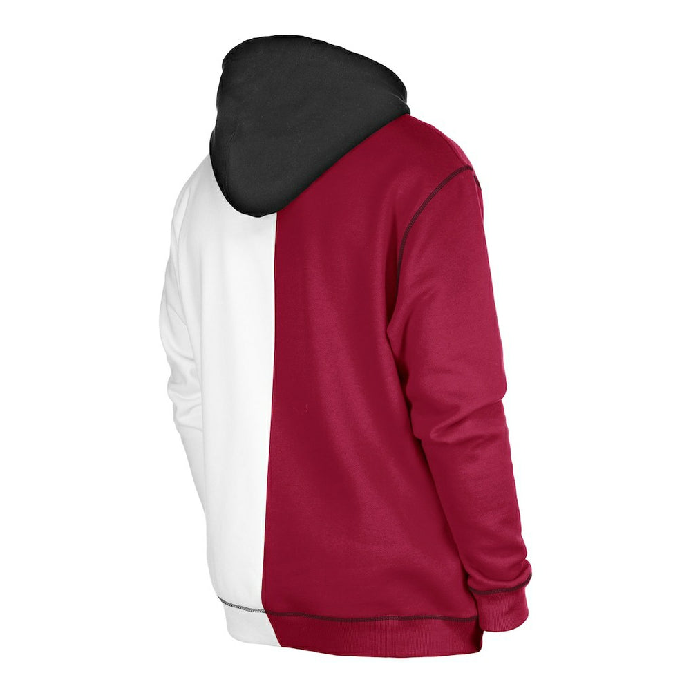 Washington Commanders New Era Third Down Split Raglan Pullover Hoodie Burgundy/White