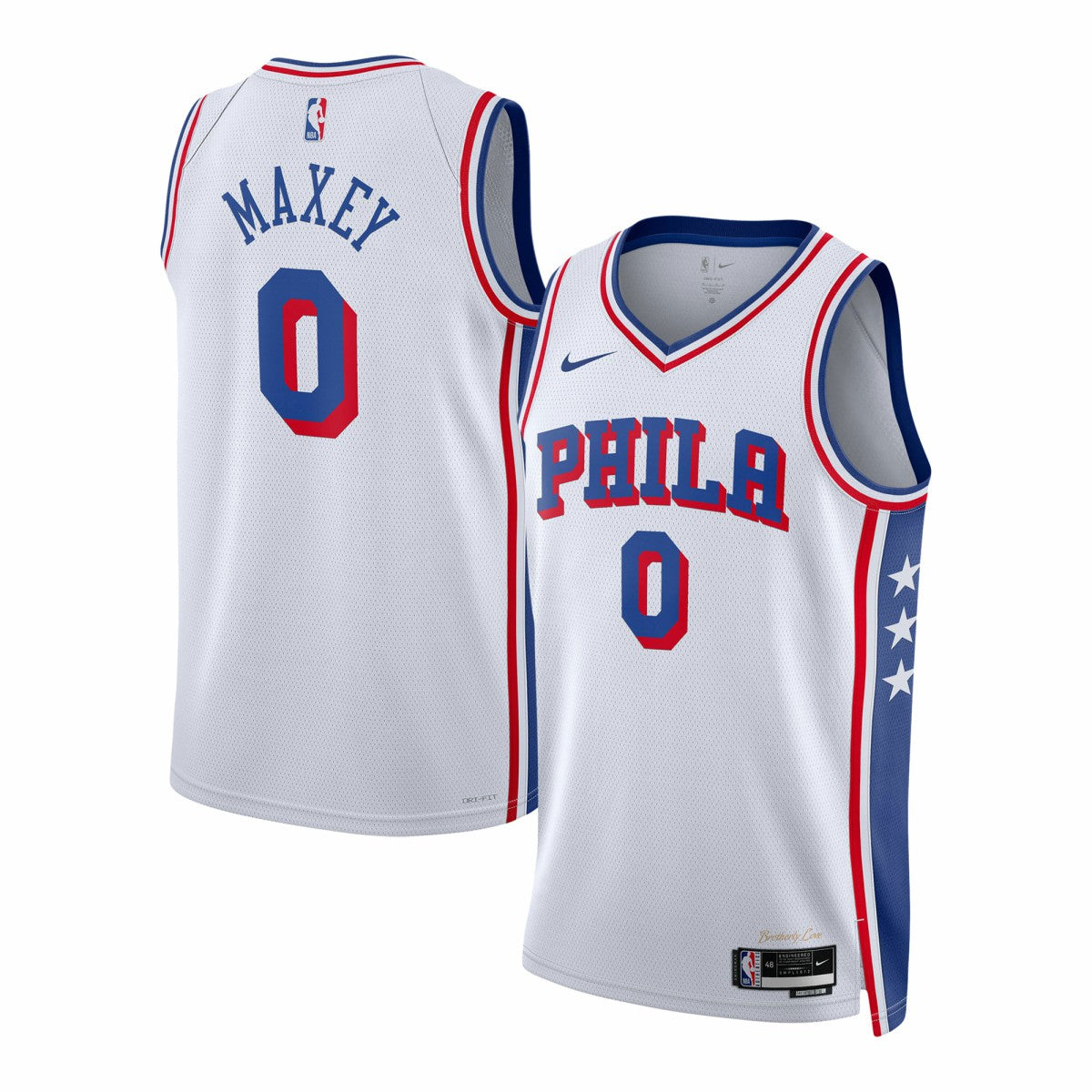 Tyrese Maxey Philadelphia 76ers Unisex Swingman Jersey Association Edition White