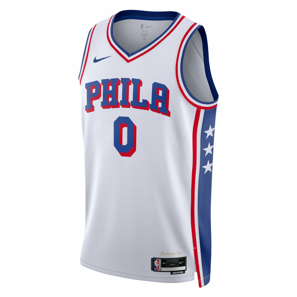 Tyrese Maxey Philadelphia 76ers Unisex Swingman Jersey Association Edition White