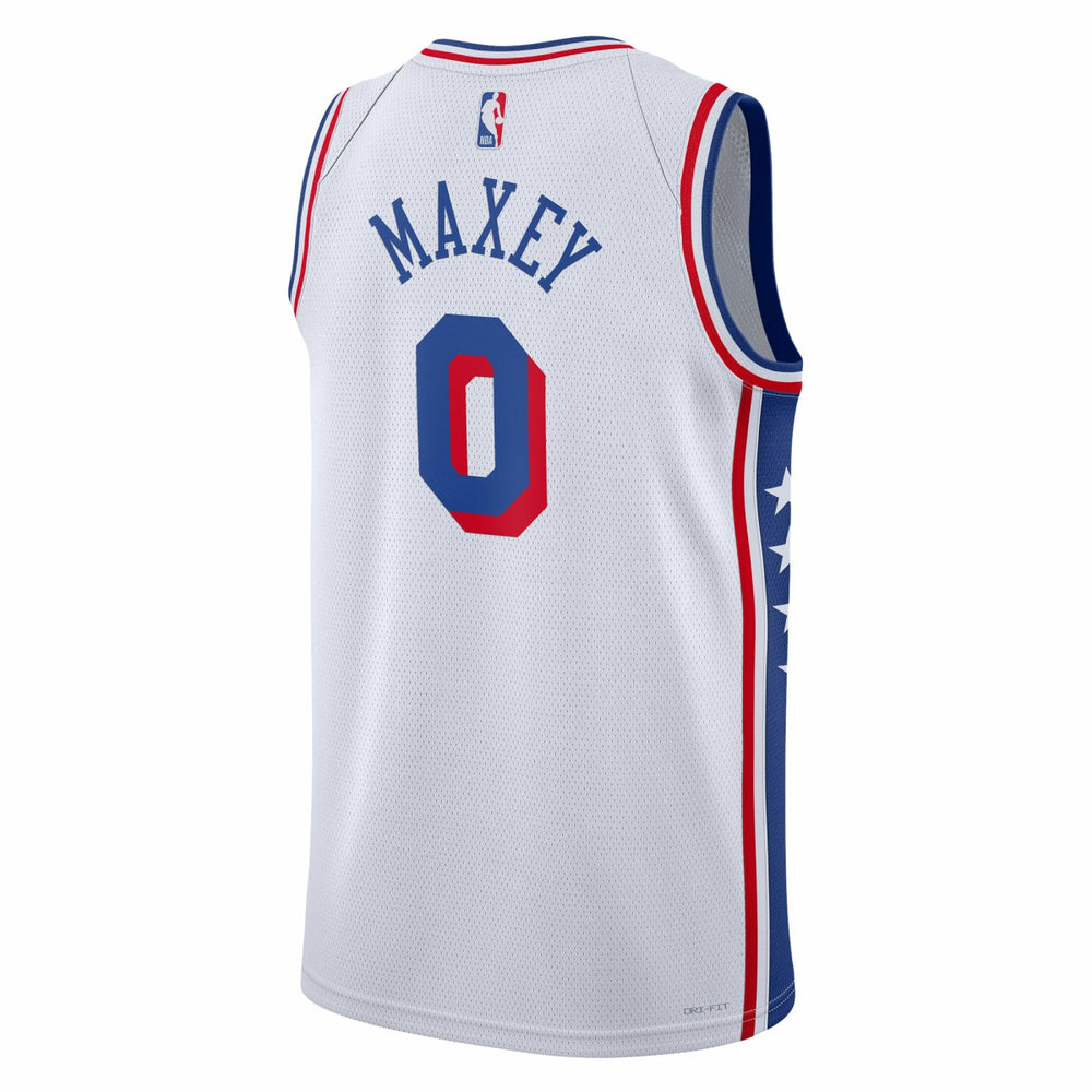 Tyrese Maxey Philadelphia 76ers Unisex Swingman Jersey Association Edition White