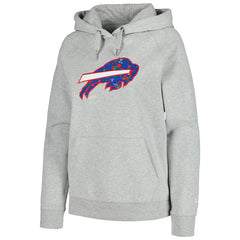 Buffalo Bills New Era Women's Floral Raglan Pullover Hoodie Gray