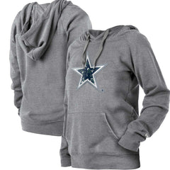 Dallas Cowboys New Era Women's Floral Raglan Pullover Hoodie Gray