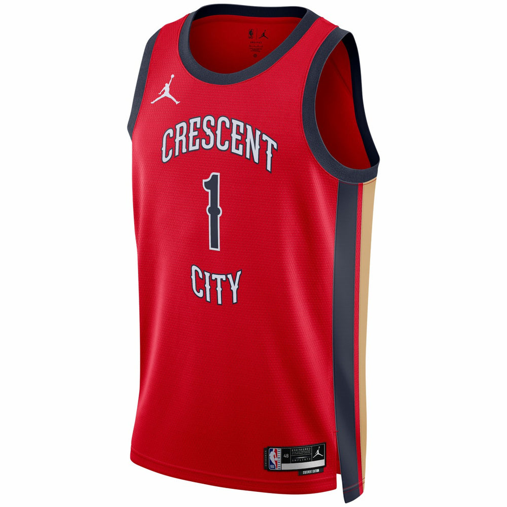 Zion Williamson New Orleans Pelicans Jordan Brand Unisex Swingman Jersey Statement Edition Red