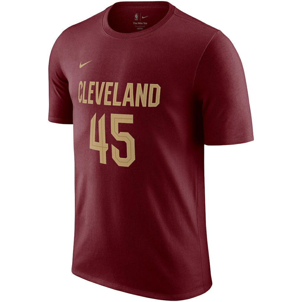 Donovan Mitchell Cleveland Cavaliers Icon 2022/23 Name & Number T-Shirt Burgundy