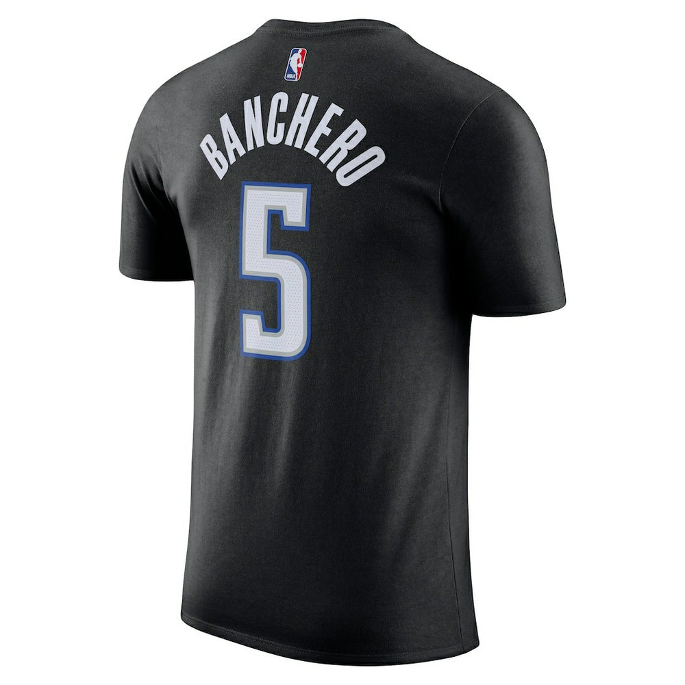 Paolo Banchero Orlando Magic Icon 2022/23 Name & Number T-Shirt Black