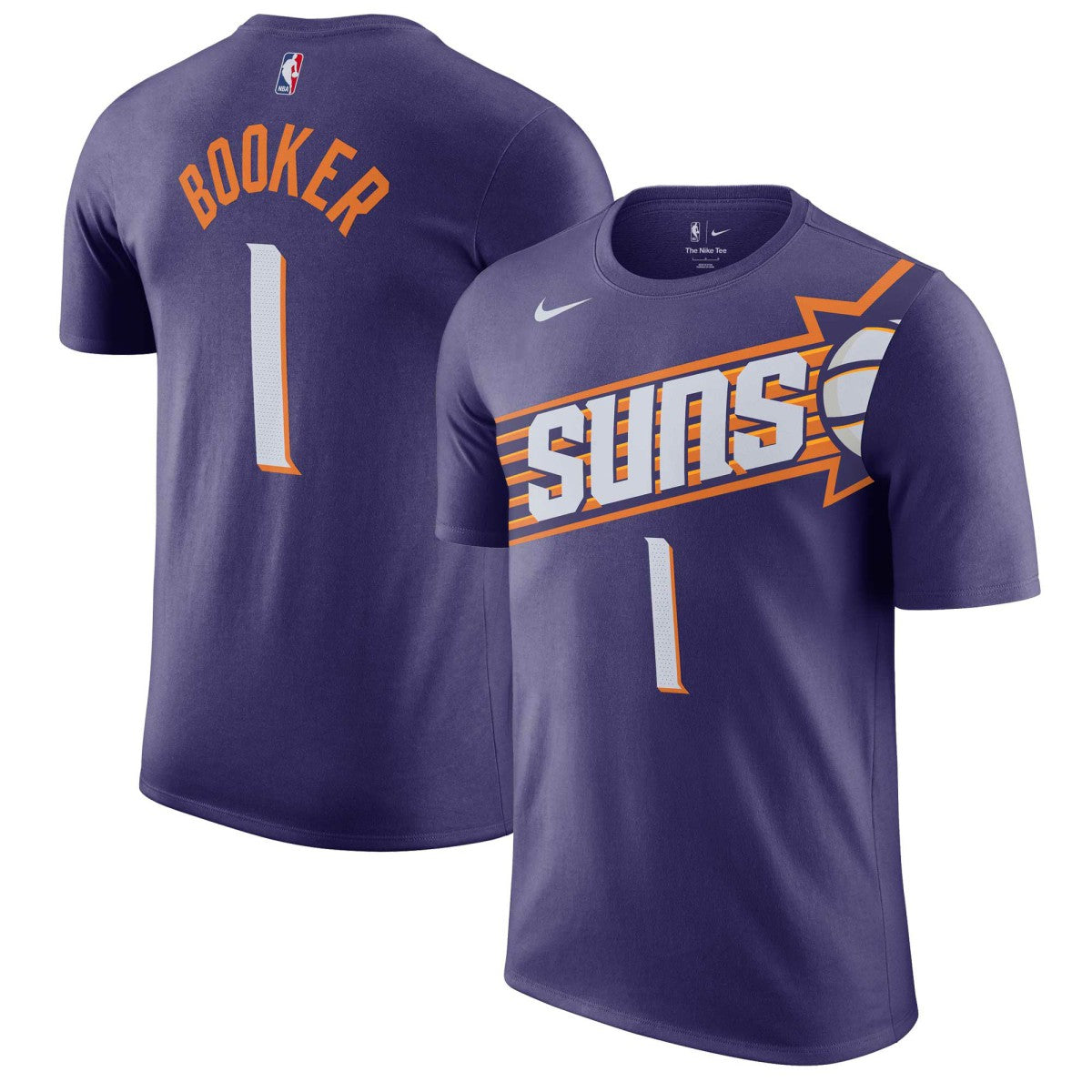 Devin Booker Phoenix Suns Icon 2022/23 Name & Number T-Shirt Purple