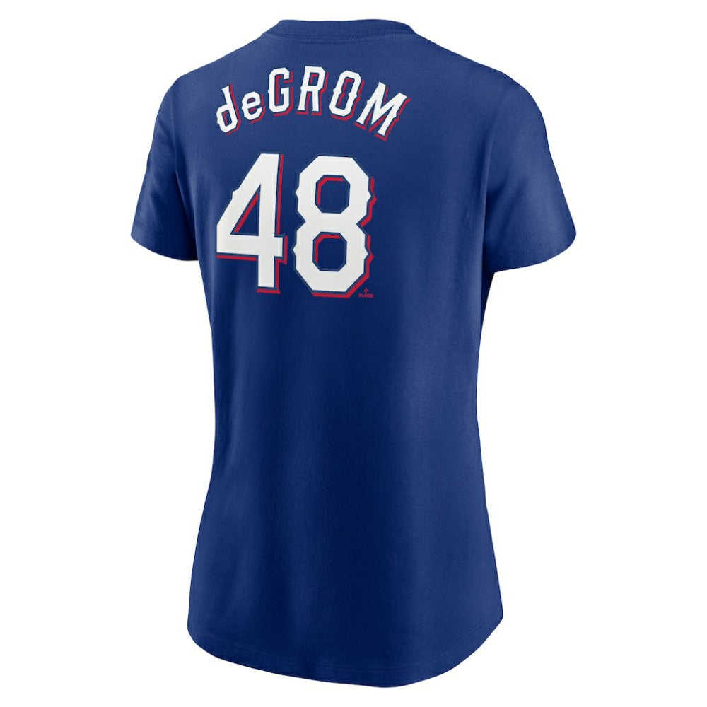 Jacob deGrom Texas Rangers Nike Women's 2023 Name & Number T-Shirt - Royal T-shirts