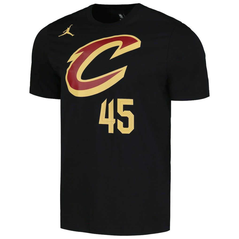 Donovan Mitchell Cleveland Cavaliers Jordan Brand 2022/23 Statement Edition Name & Number T-Shirt Black