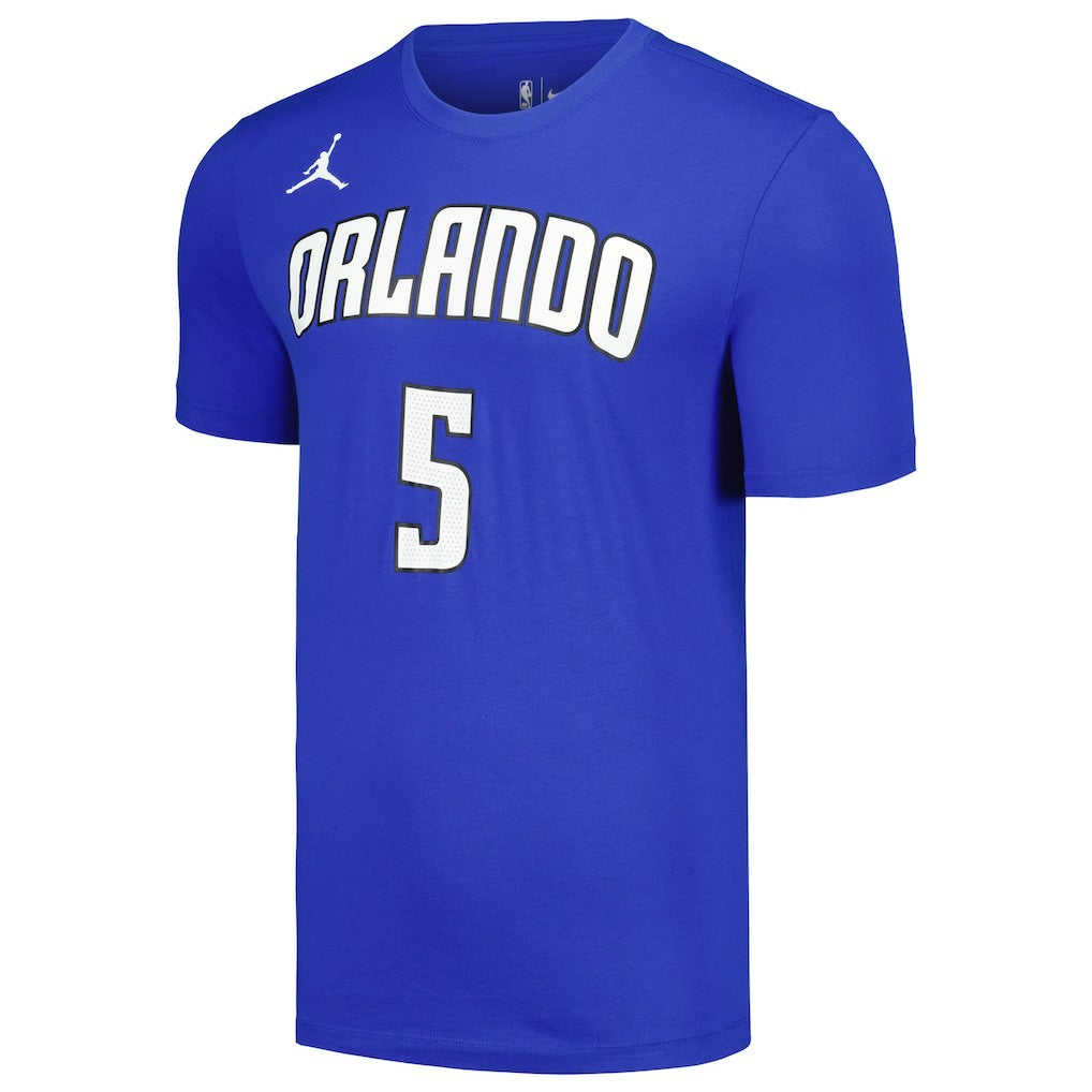 Paolo Banchero Orlando Magic Jordan Brand 2022/23 Statement Edition Name & Number T-Shirt Blue