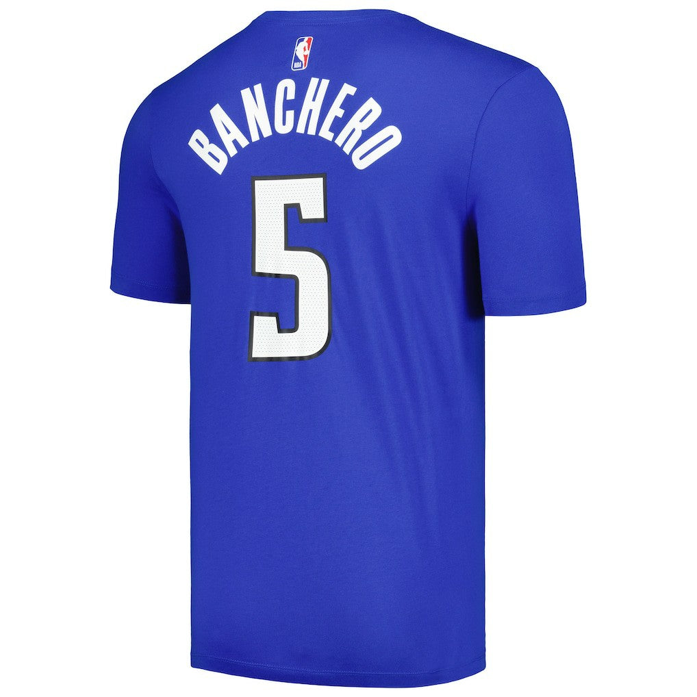 Paolo Banchero Orlando Magic Jordan Brand 2022/23 Statement Edition Name & Number T-Shirt Blue