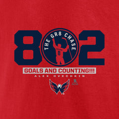 NHL Alexander Ovechkin Washington Capitals Fanatics The Gr8 Chase T-Shirt - Red