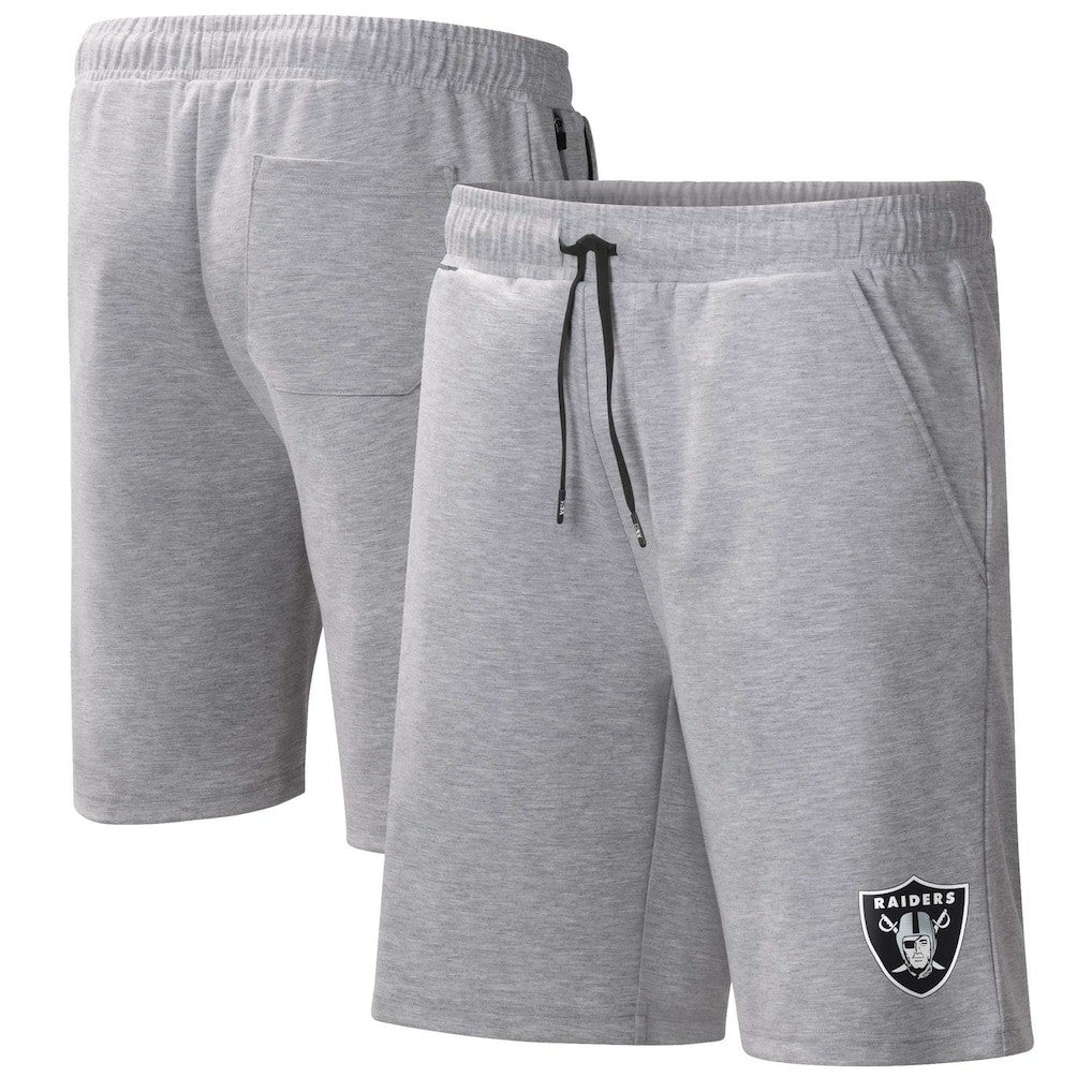 Las Vegas Raiders MSX by Michael Strahan Trainer Shorts Heather Gray