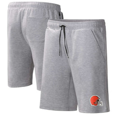 Cleveland Browns MSX by Michael Strahan Trainer Shorts Heather Gray