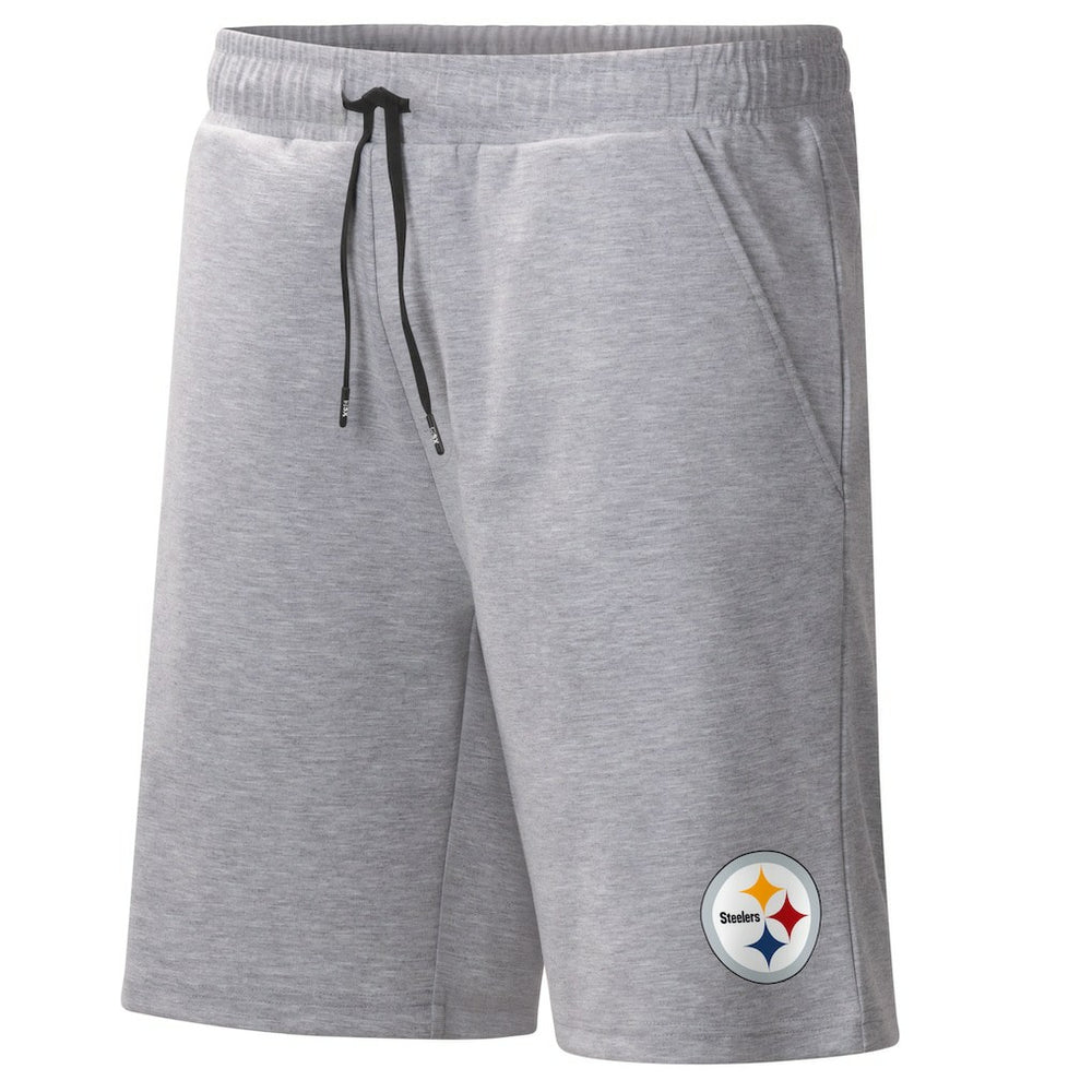 Pittsburgh Steelers MSX by Michael Strahan Trainer Shorts Heather Gray