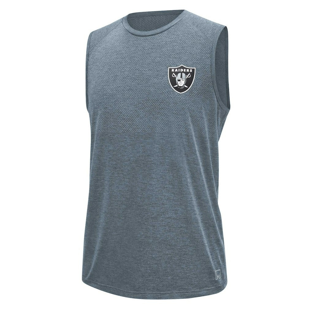 Las Vegas Raiders MSX by Michael Strahan Warm Up Sleeveless T-Shirt Gray