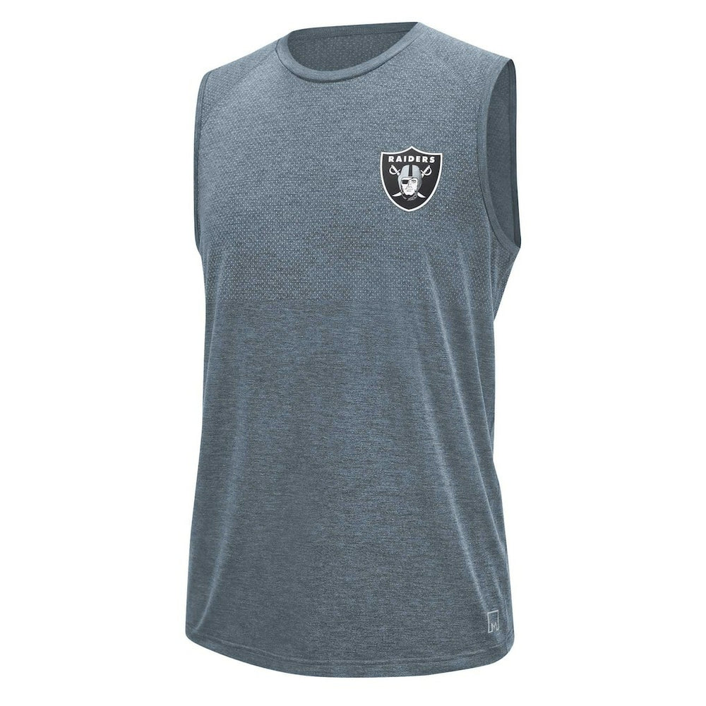 Las Vegas Raiders MSX by Michael Strahan Warm Up Sleeveless T-Shirt Gray