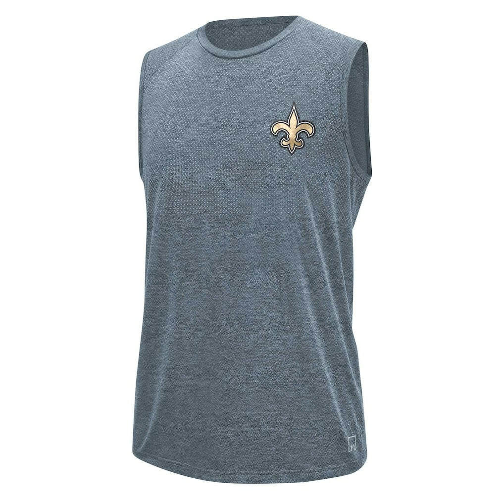 New Orleans Saints MSX by Michael Strahan Warm Up Sleeveless T-Shirt Gray