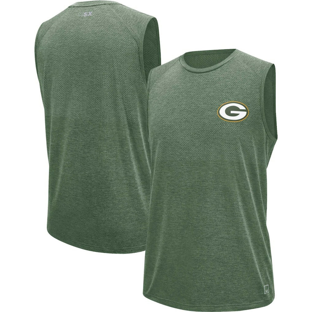 Green Bay Packers MSX by Michael Strahan Warm Up Sleeveless T-Shirt Green