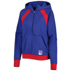 NHL New York Rangers Starter Women's Wishbone Half-Zip Hoodie - Blue