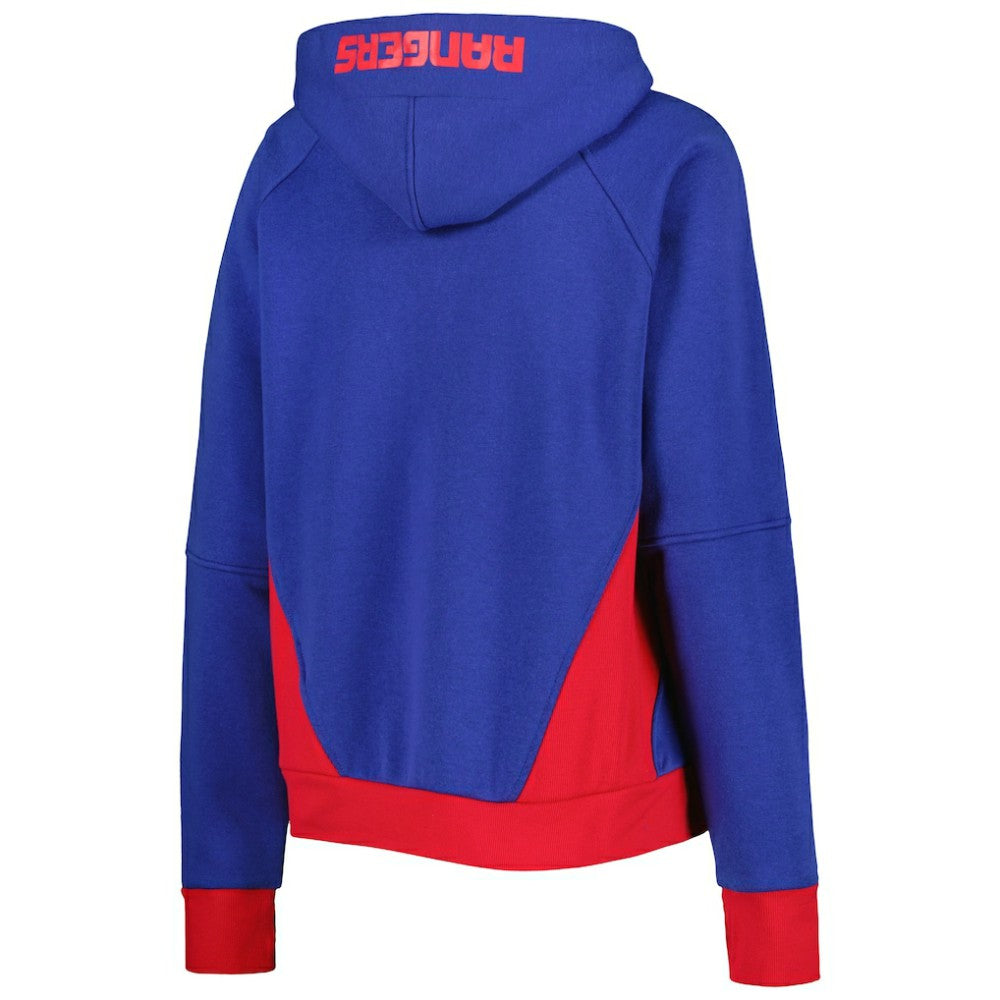 NHL New York Rangers Starter Women's Wishbone Half-Zip Hoodie - Blue
