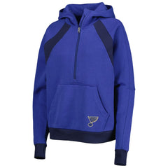 NHL St. Louis Blues Starter Women's Wishbone Half-Zip Hoodie - Blue