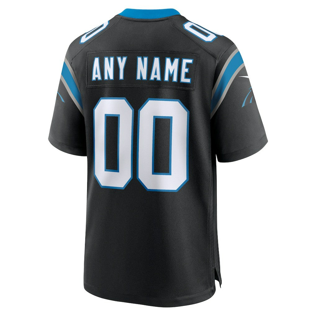 Carolina Panthers Custom Game Jersey Black