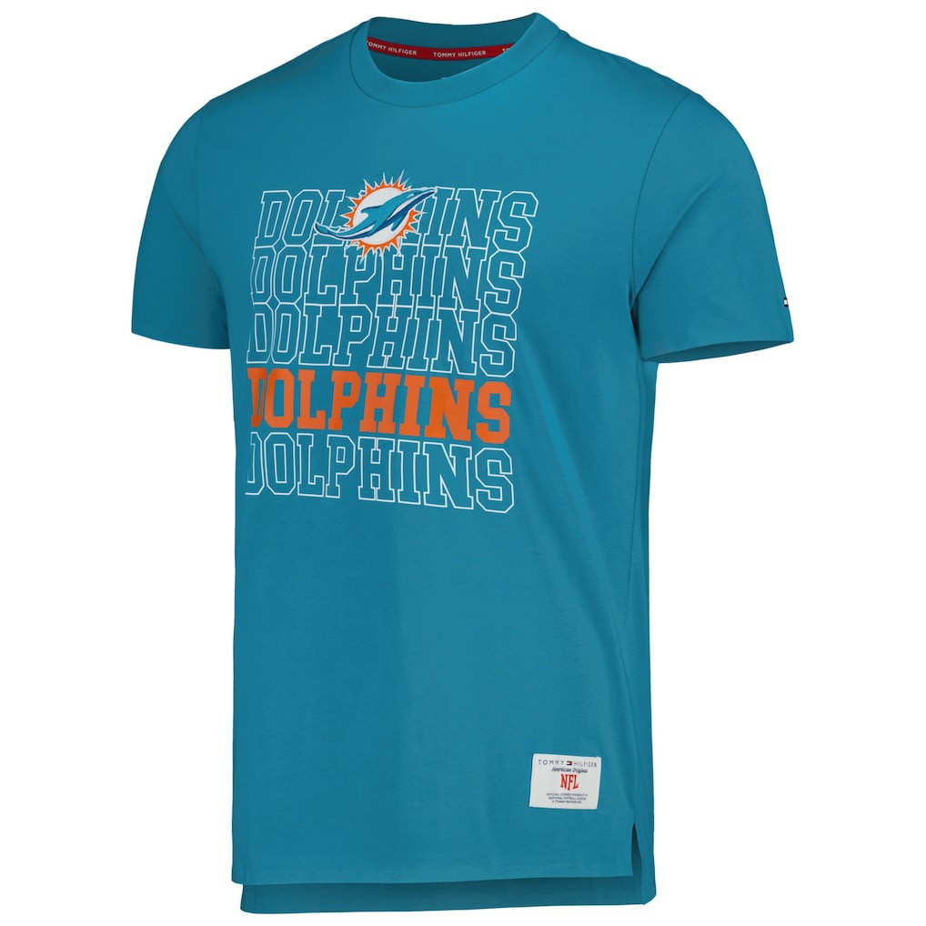 Miami Dolphins Tommy Hilfiger Liam T-Shirt Aqua