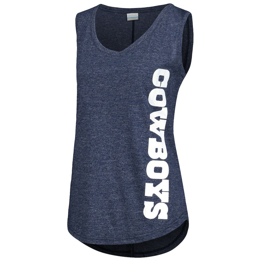 Dallas Cowboys Women's Cades Cape Omni-Wick Tri-Blend Tank Top Navy