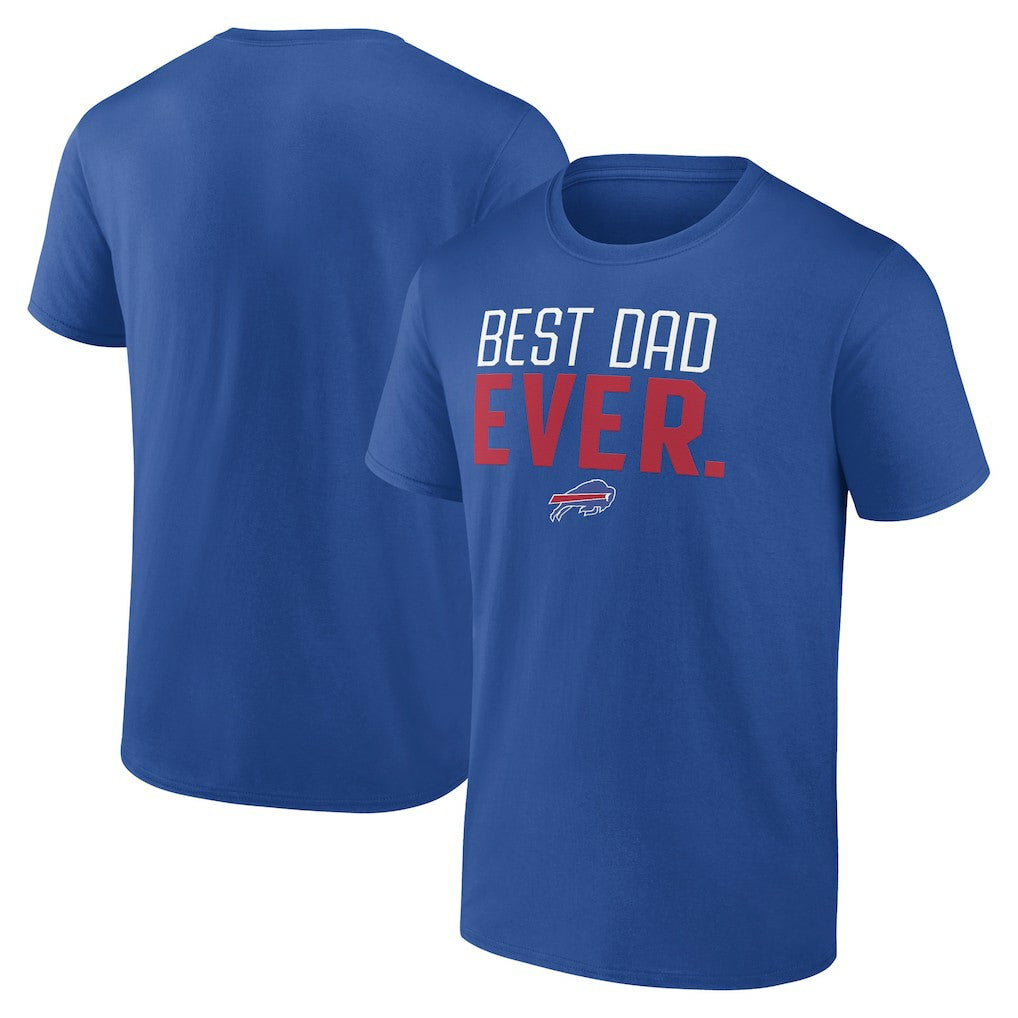 Buffalo Bills Best Dad Ever Team T-Shirt Royal