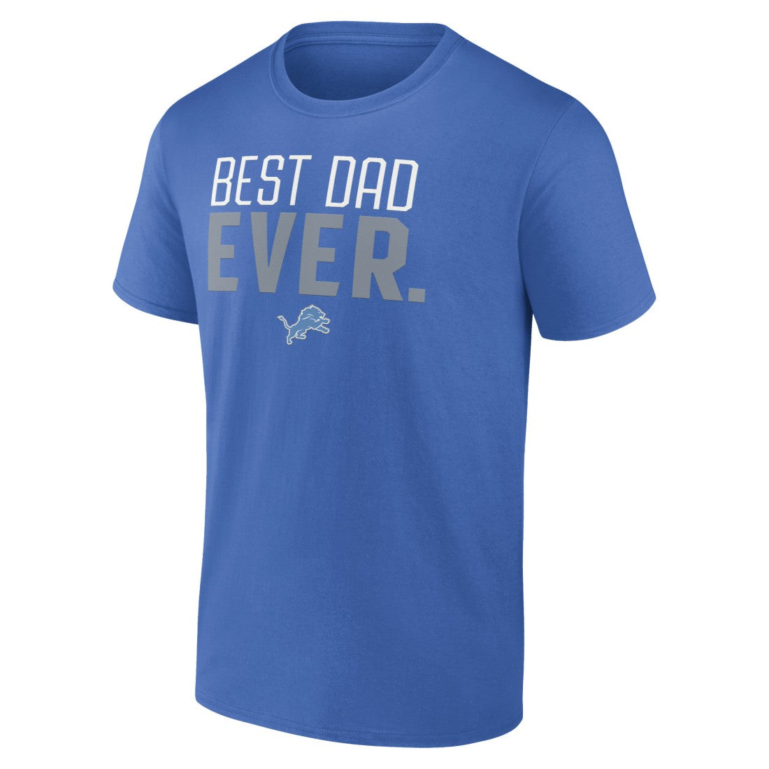 Detroit Lions Best Dad Ever Team T-Shirt Blue