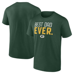 Green Bay Packers Best Dad Ever Team T-Shirt Green