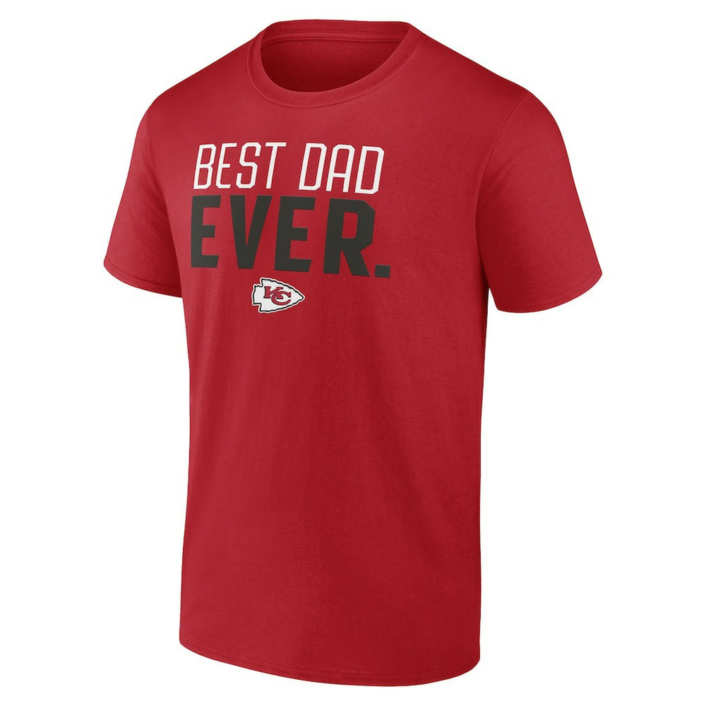 Kansas City Chiefs Best Dad Ever Team T-Shirt Red
