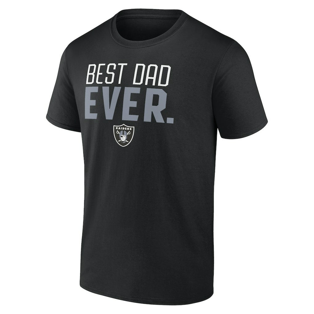 Las Vegas Raiders Best Dad Ever Team T-Shirt Black