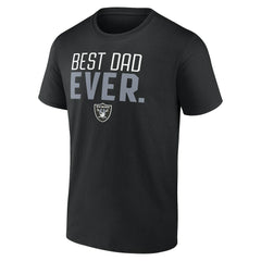 Las Vegas Raiders Best Dad Ever Team T-Shirt Black