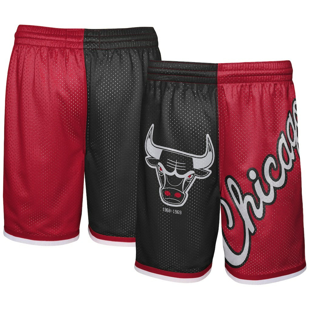 Chicago Bulls Youth Hardwood Classics Big Face 5.0 Shorts Black/Red