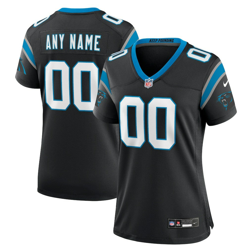 Carolina Panthers Women's Custom Game Jersey Black