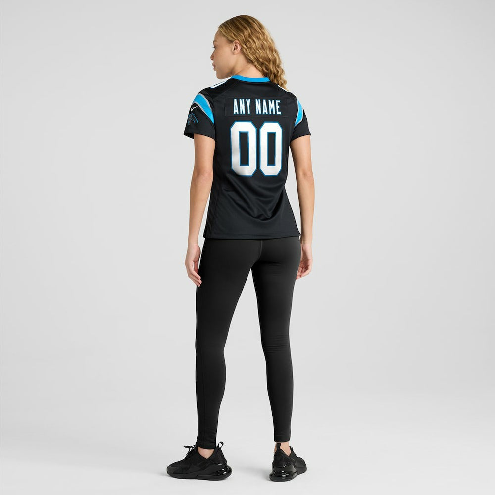 Carolina Panthers Women's Custom Game Jersey Black
