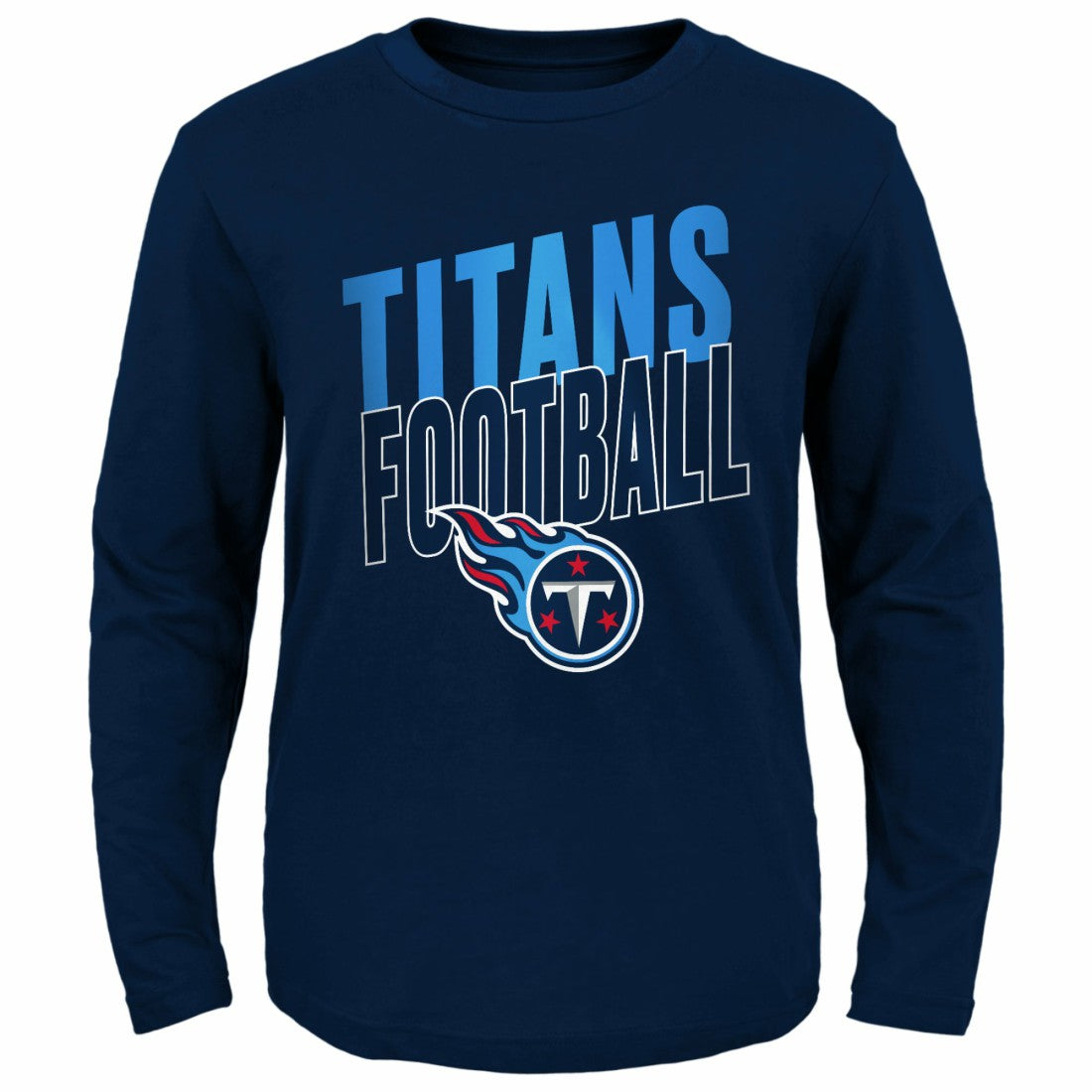 Tennessee Titans Youth Showtime Long Sleeve T-Shirt Navy