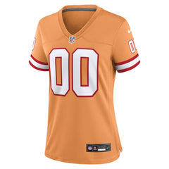 Tampa Bay Buccaneers Women's Custom Throwback Game Jersey Orange