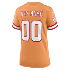 Tampa Bay Buccaneers Women's Custom Throwback Game Jersey Orange