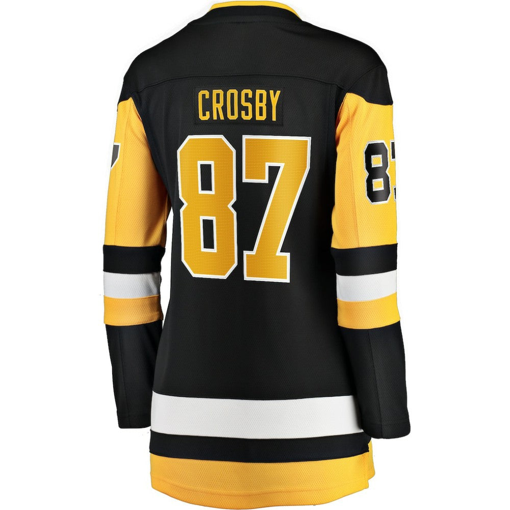 NHL Sidney Crosby Pittsburgh Penguins Fanatics Women's Captain Patch Home Breakaway Jersey - Black