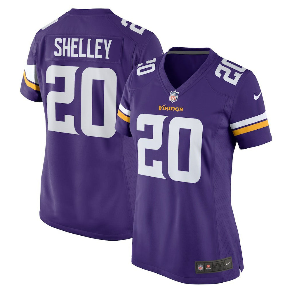 NFL Duke Shelley Minnesota Vikings Women's Home Game Player Jersey - Purple