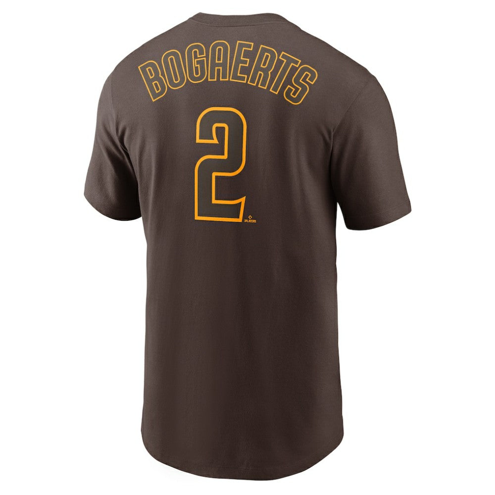 Xander Bogaerts San Diego Padres Nike Name & Number T-Shirt - Brown T-shirts